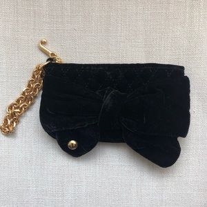Juicy Couture Black Velvet Wristlet